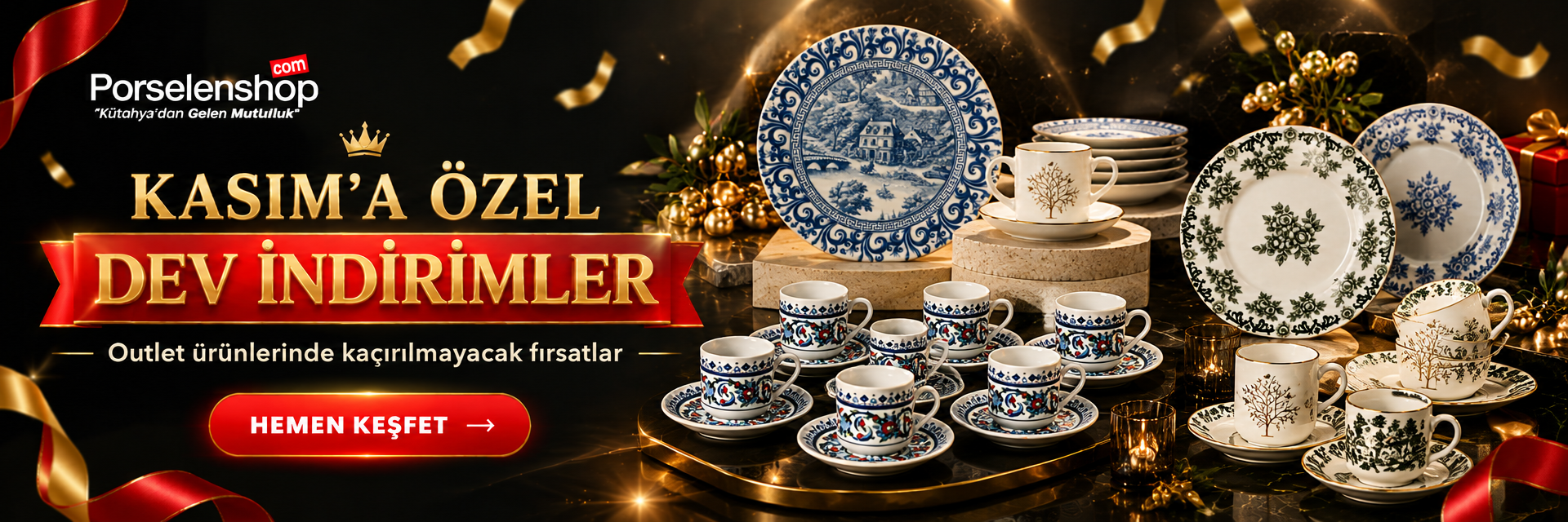 Kasım’a özel dev indirimler — PorselenShop Outlet ürünlerinde kaçırılmayacak fırsatlar