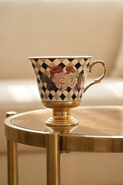 Acar Seline Abby Tyler Porselen Kupa - İKİLİ 200 ml KOH-09209 - 2