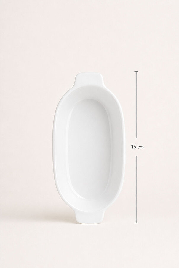 Acar Thora Porselen Oval Fırın Kabı - ALTILI 15 cm JEA-09168 - 3