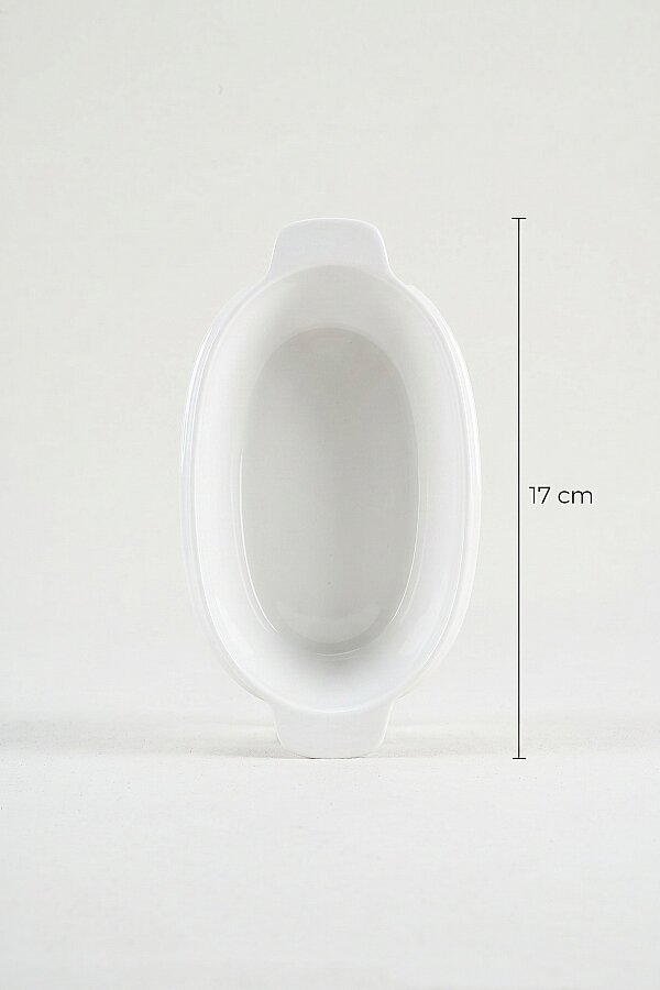 Acar Thora Porselen Oval Fırın Kabı -ALTILI 17 cm JEA-09158 - 3