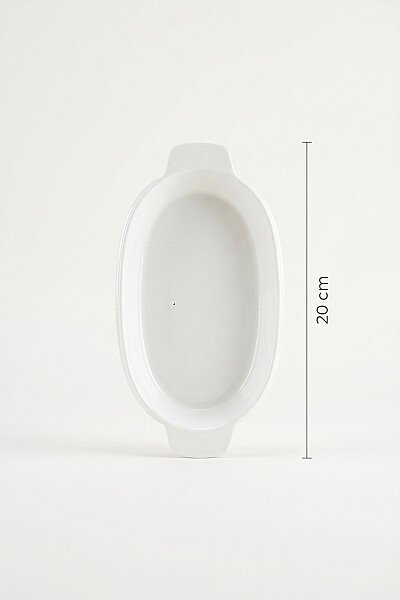 Acar Thora Porselen Oval Fırın Kabı - ALTILI 20 cm JEA-09166 - 3