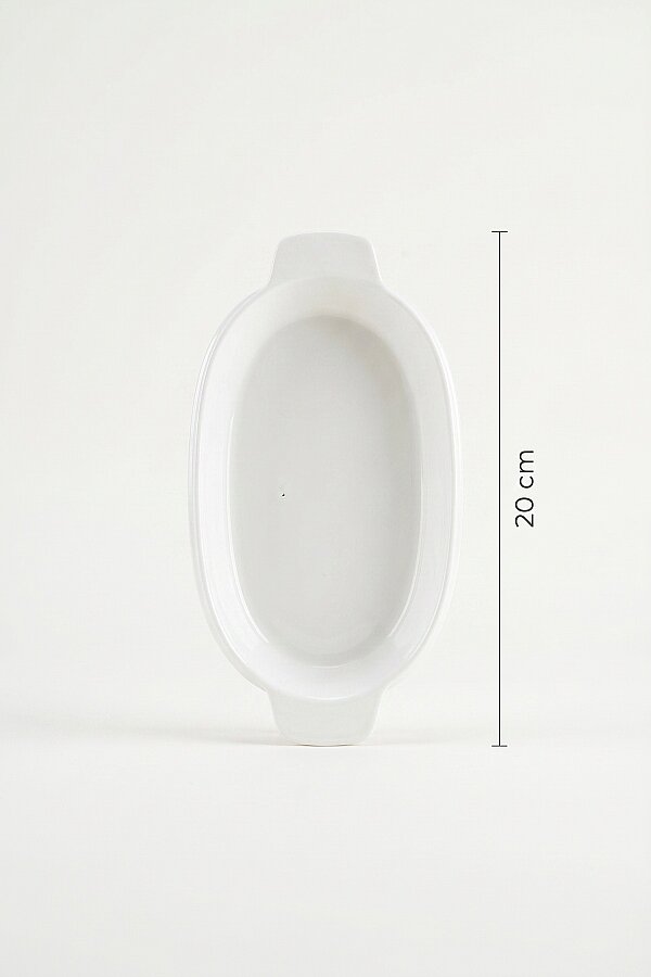 Acar Thora Porselen Oval Fırın Kabı - ALTILI 20 cm JEA-09166 - 3