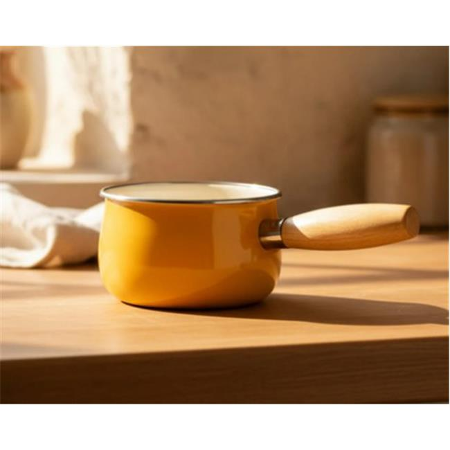Bambum Lumino ahşap saplı tava hardal 14 cm