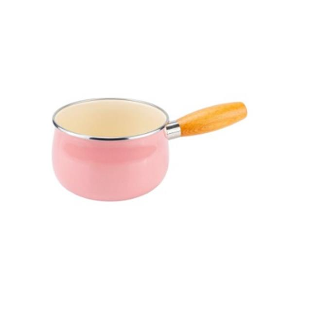 Bambum Lumino ahşap saplı tava pembe 14 cm