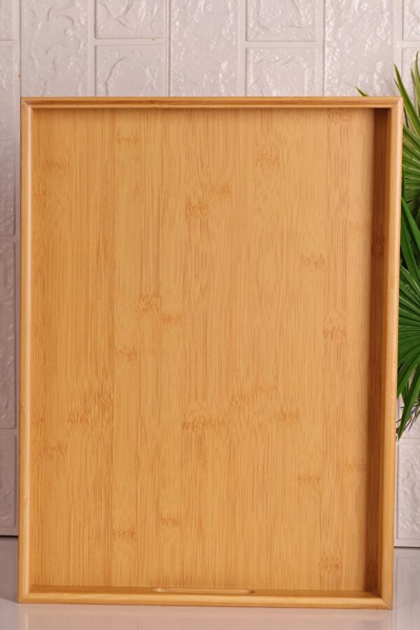 Bambum Marbella - Bambu Desenli Tepsi Büyük - 1