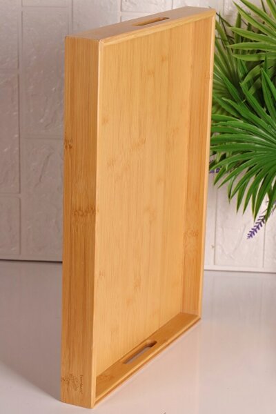 Bambum Marbella - Bambu Desenli Tepsi Büyük - 3