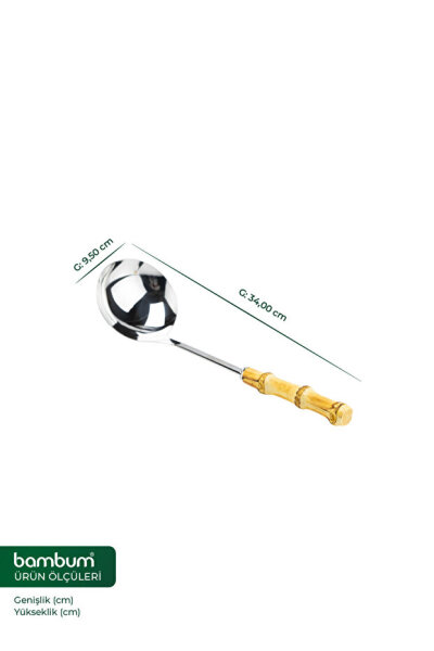 Bambum Mundo - Bambu Saplı Kepçe - 34-9,5cm - 3