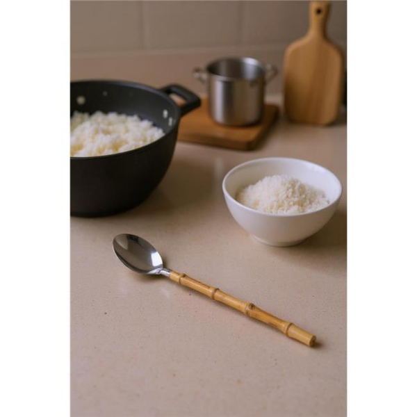 Bambum Mundo - Bambu Saplı Pilav Kaşığı 28*7,5cm