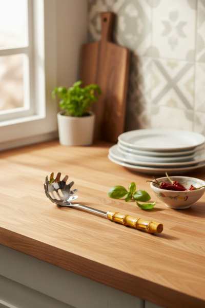 Bambum Mundo - Bambu Saplı Spagetti Kaşığı 29*7,5cm - 4