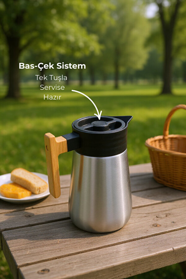 Bambum North - Bambu Saplı Çelik Termos Inox 1,5 Litre - 2