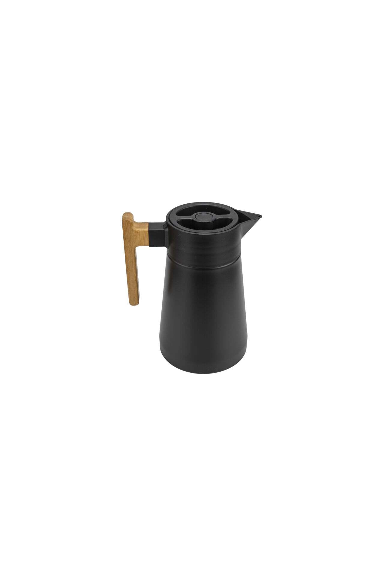 Bambum North - Bambu Saplı Çelik Termos Siyah 1,5 Litre