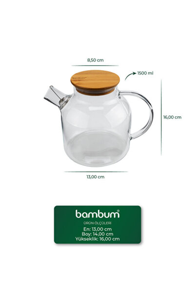 Bambum Taric - Cam Demlik 1500ml - 2