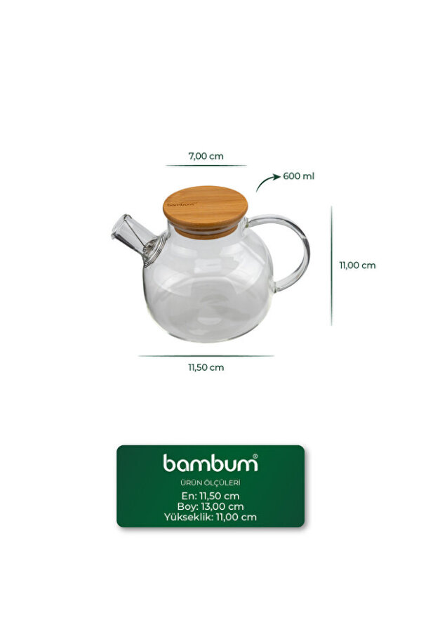 Bambum Taric - Cam Demlik 600ml - 2