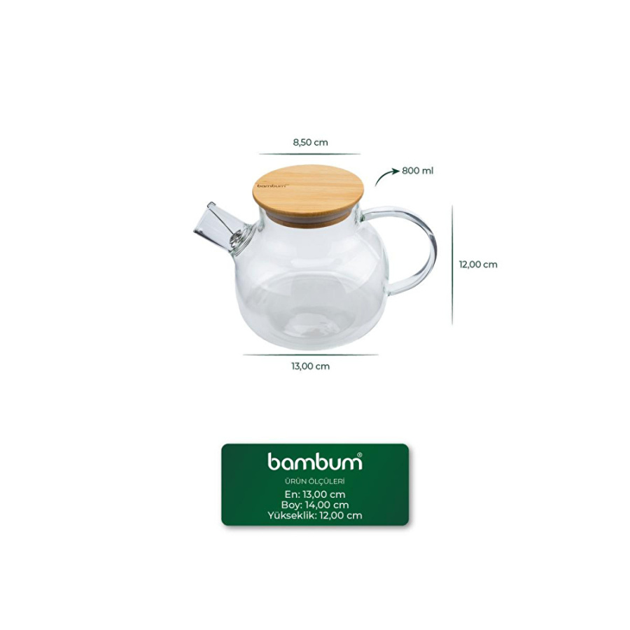 Bambum Taric - Cam Demlik 800ml - 2
