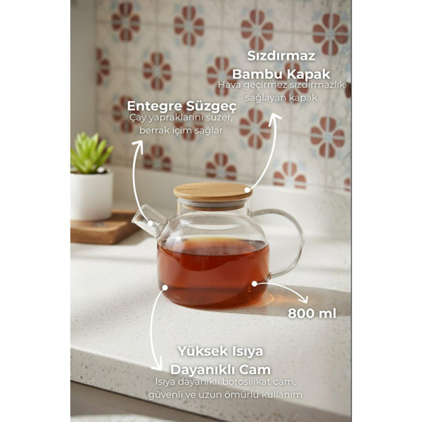 Bambum Taric - Cam Demlik 800ml - 3