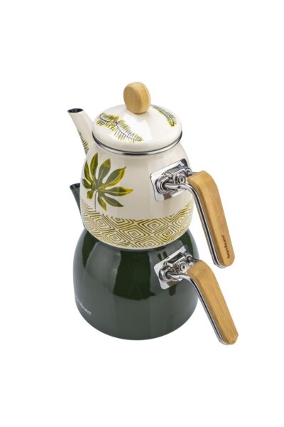 Bambum Unique bambu kulplu çaydanlık takımı Herb