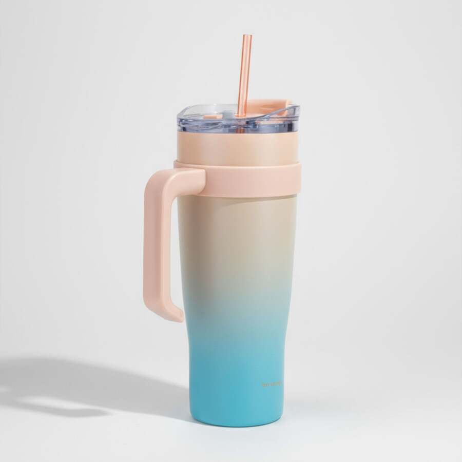 Bernardo Alto Pipetli Termos Bardak Turkuaz 1000ml - 3