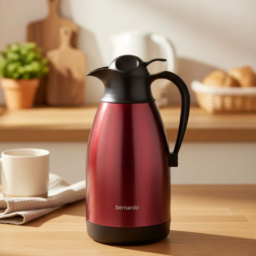 Bernardo Grandio Çelik Termos Bordo 2 Litre - 1