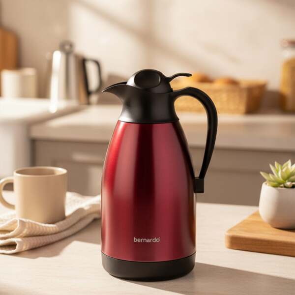 Bernardo Grandio Çelik Termos Bordo 2 Litre - 3
