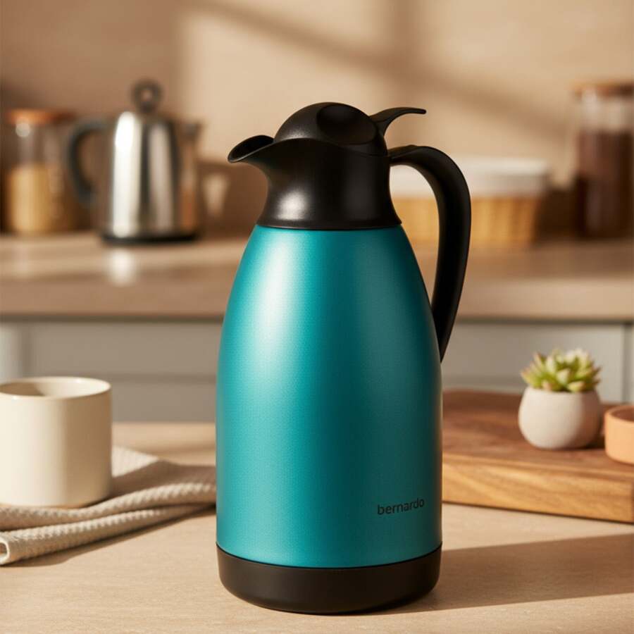 Bernardo Grandio Çelik Termos Turkuaz 2 Litre - 1