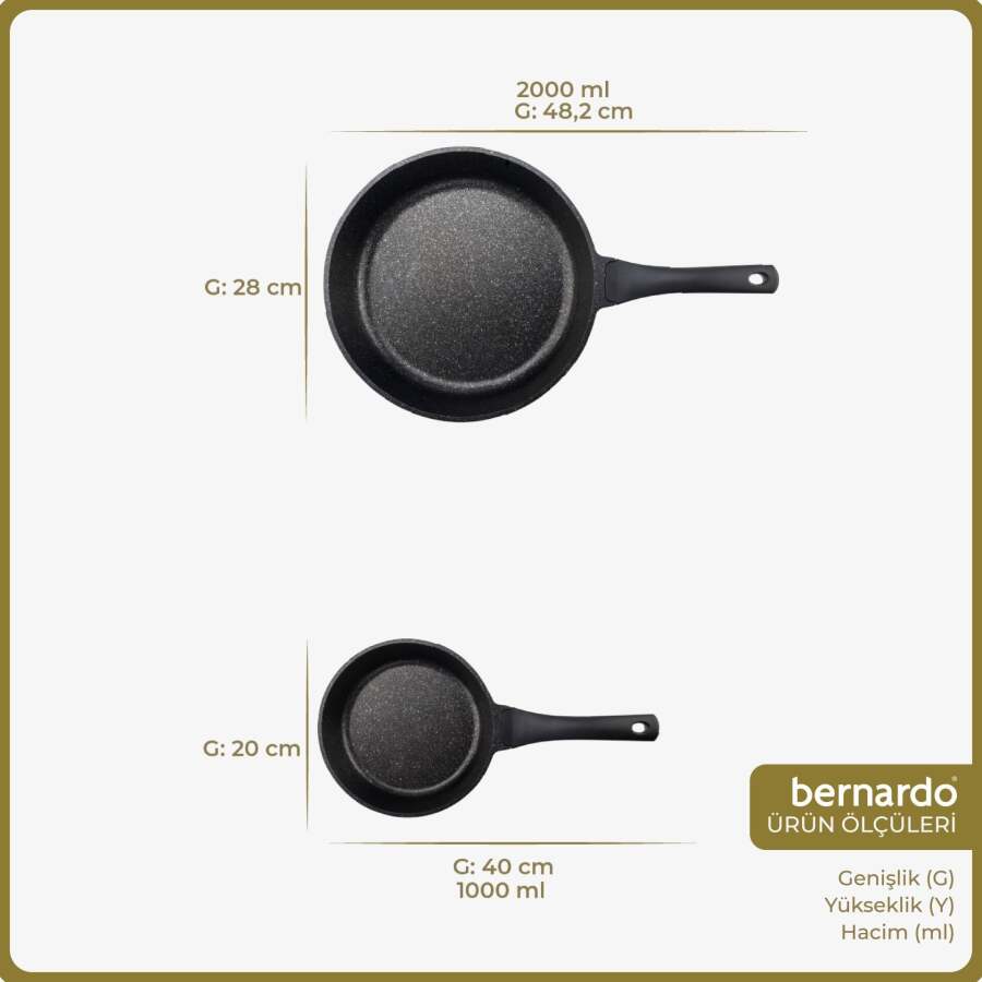 Bernardo Olimpos 2'li Tava Seti 20 28cm - 2