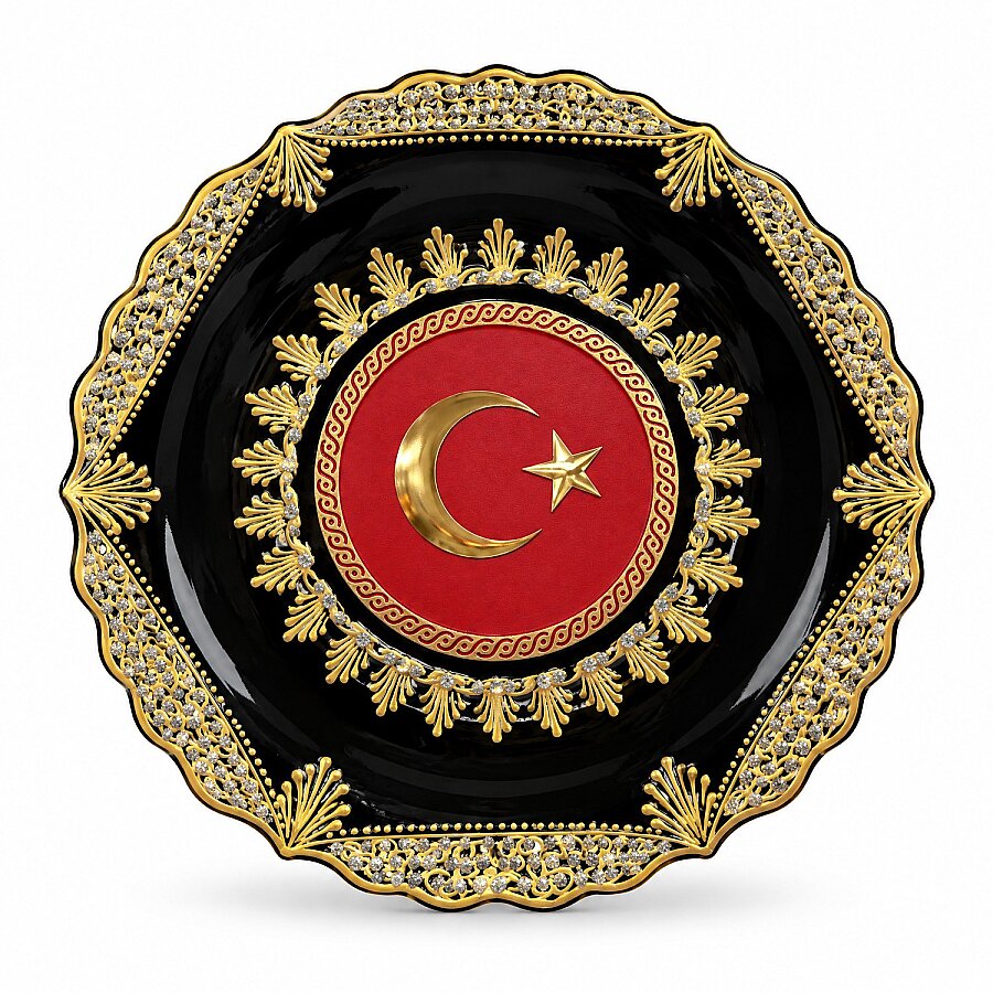 Duvar Tabağı Türk Bayrağı - 2