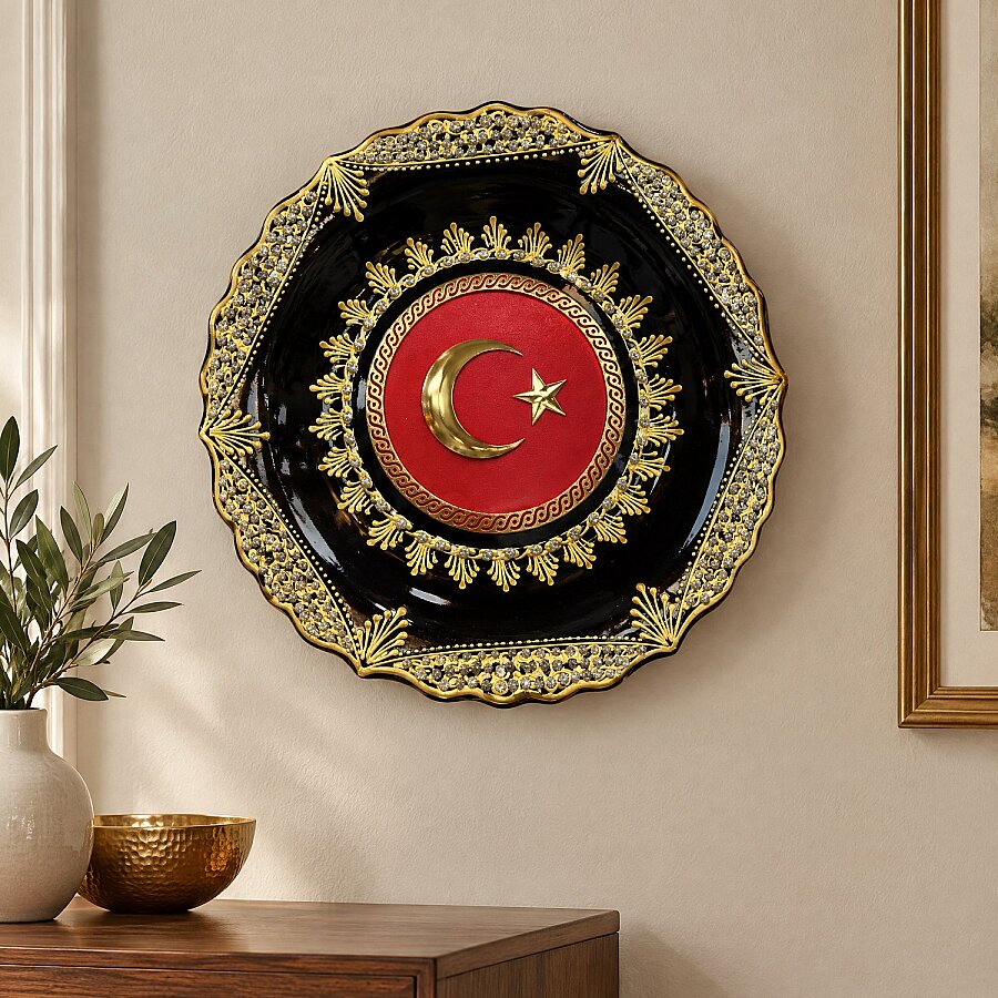 Duvar Tabağı Türk Bayrağı - 1