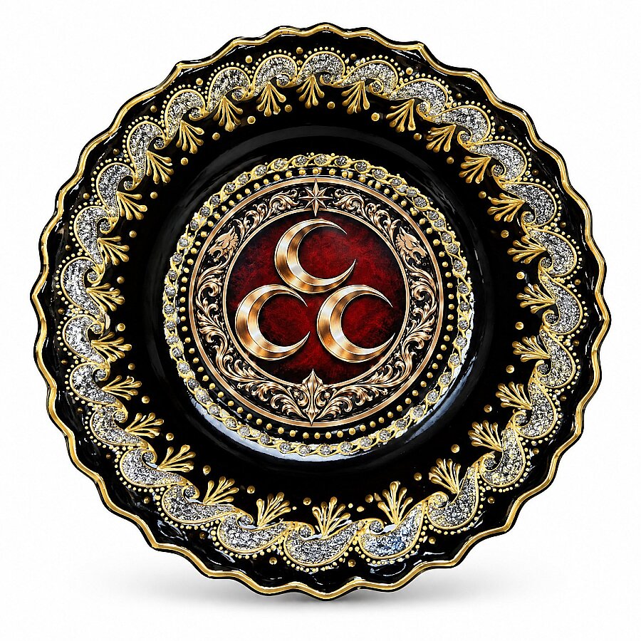 Duvar Tabağı Üç Hilal - 2