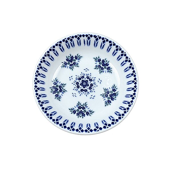Güral Porselen Camelia 1654 Mavi Desenli 14 cm Çerez Kasesi / Kahvaltılık 6’lı Set - 2