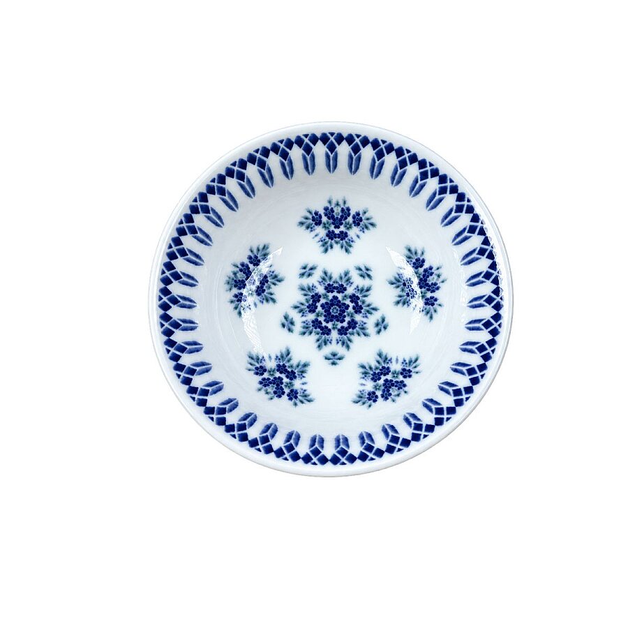 Güral Porselen Camelia 1654 Mavi Desenli 14 cm Çorba Kasesi 6’lı Set - 2