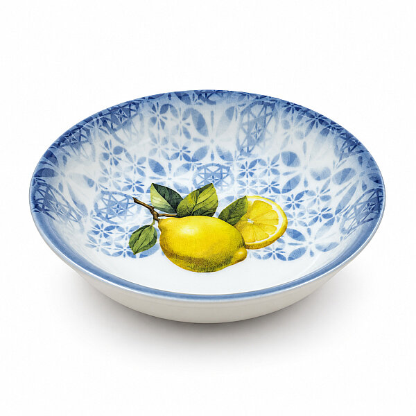 Güral Porselen Camelia Limon Desenli 14 cm 6'lı Çerez ve Yoğurt Kasesi - 2