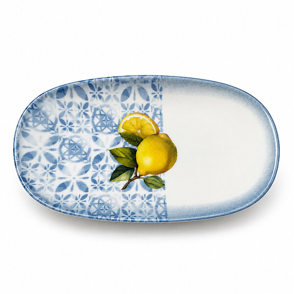 Güral Porselen Camelia Limon Desenli 15 cm 6'lı Meze ve Kahvaltı Tabağı - 2