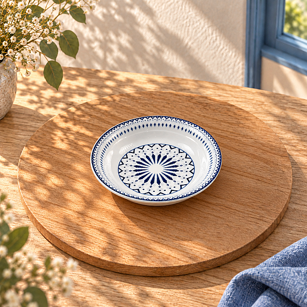 Güral Porselen Dijital 17 cm 6’lı Çukur Tabak