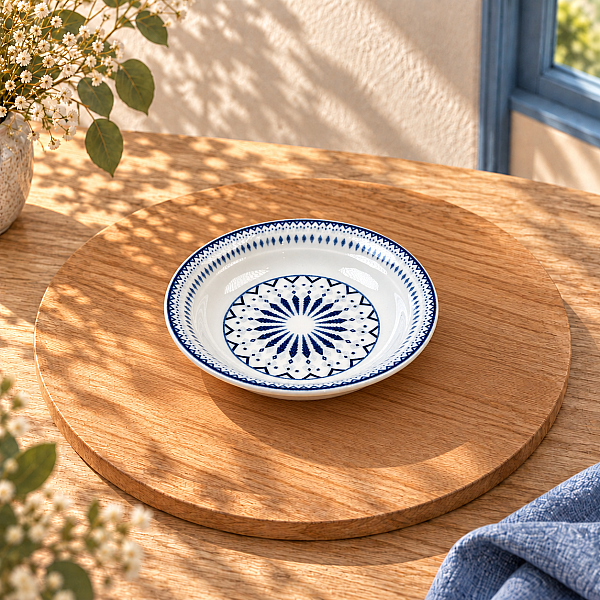 Güral Porselen Dijital 19 cm 6’lı Yemek Tabağı