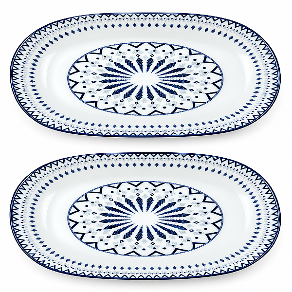 Güral Porselen Dijital 24 cm 2’li Kayık Tabak - 3