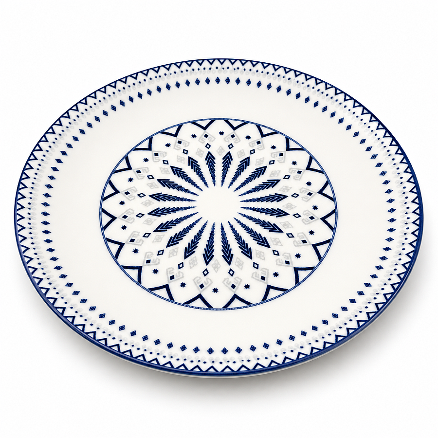 Güral Porselen Dijital 25 cm 6’lı Servis Tabağı - 2