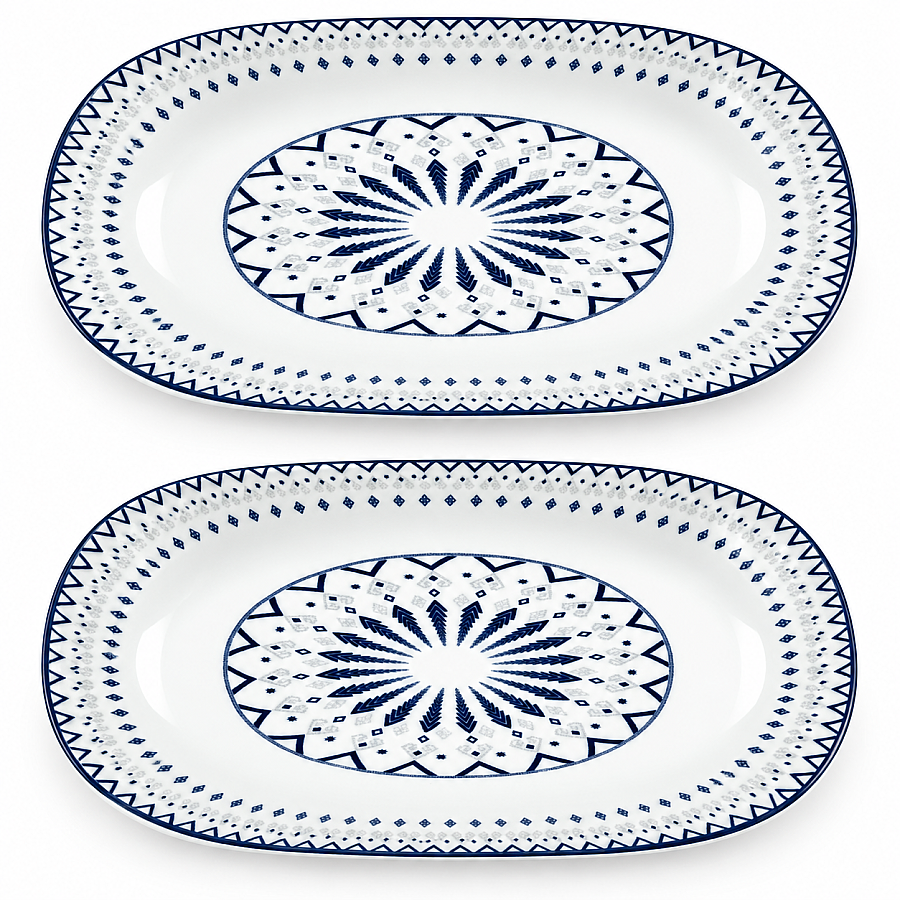 Güral Porselen Dijital 26 cm 2’li Kayık Tabak - 3