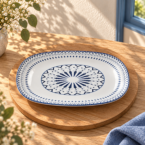 Güral Porselen Dijital 29 cm 2’li Kayık Tabak