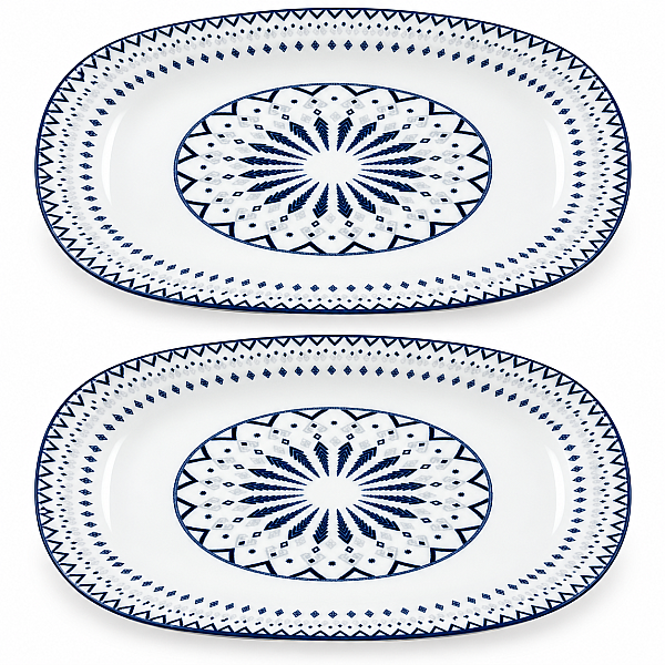 Güral Porselen Dijital 29 cm 2’li Kayık Tabak - 3