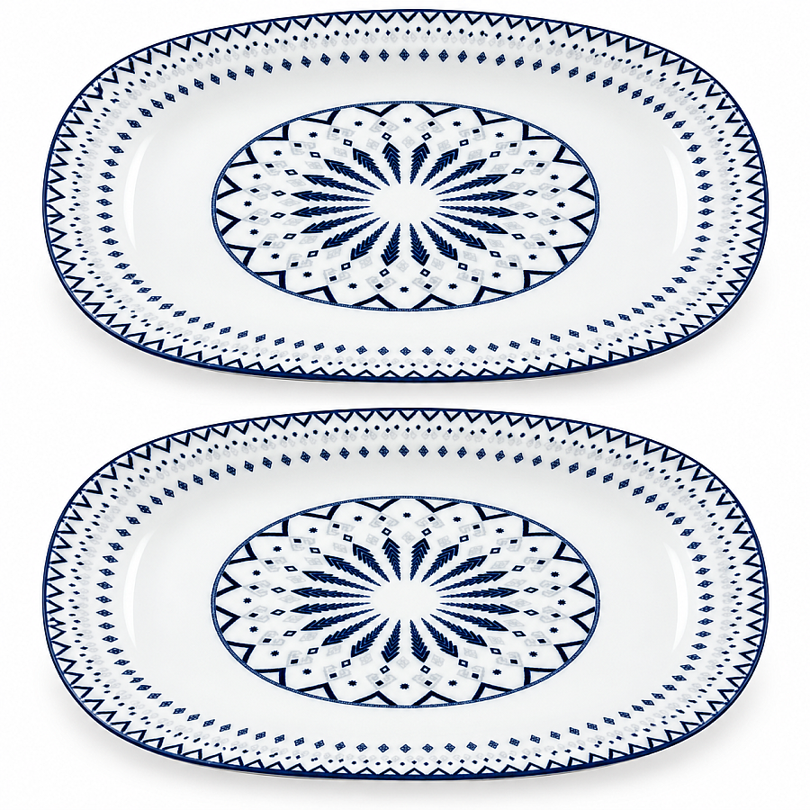Güral Porselen Dijital 29 cm 2’li Kayık Tabak - 3