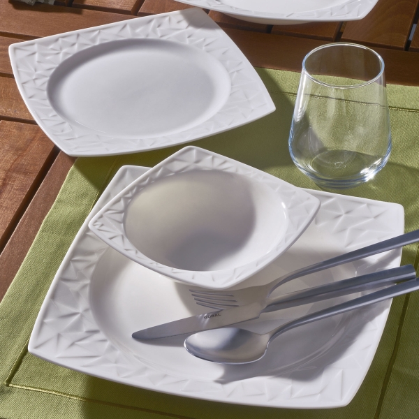 Güral Porselen Güral Vıvente 24 Parça 6 Kişilik Bone Yemek Takımı PR.0000000000GBSVNT24Y400 - 2