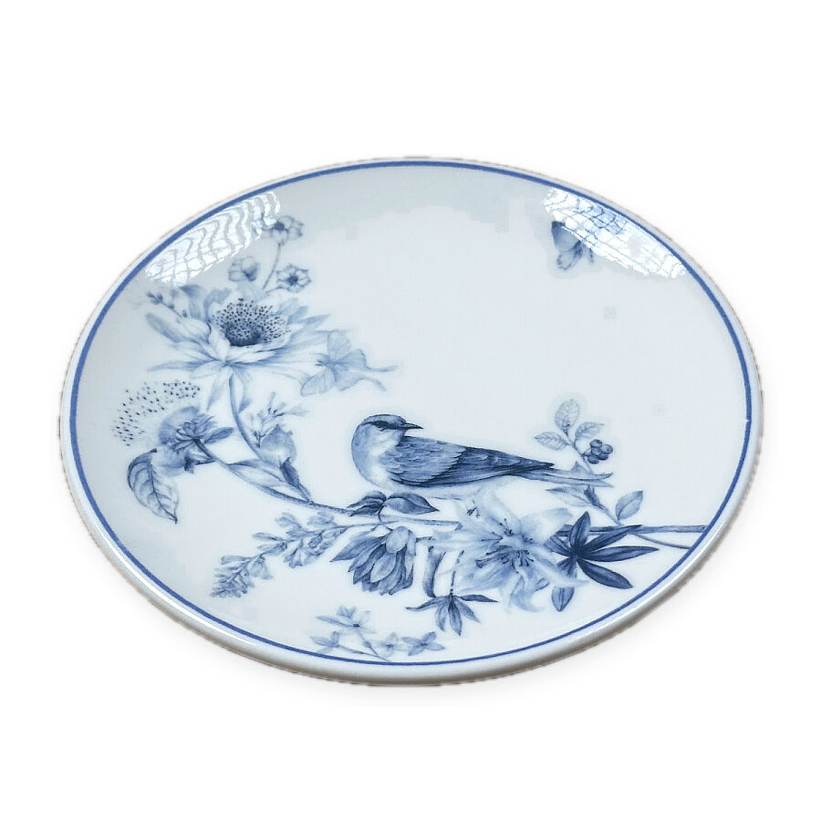 Güral Porselen Kuş Desenli 19 cm 6'lı Pasta ve Kahvaltı Tabağı - 3