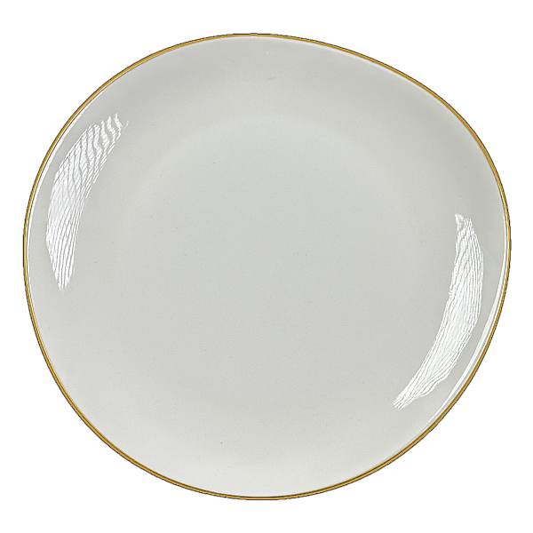 Güral Porselen Roden Mat Gold File 6'lı Yemek Tabağı - Outlet - 4