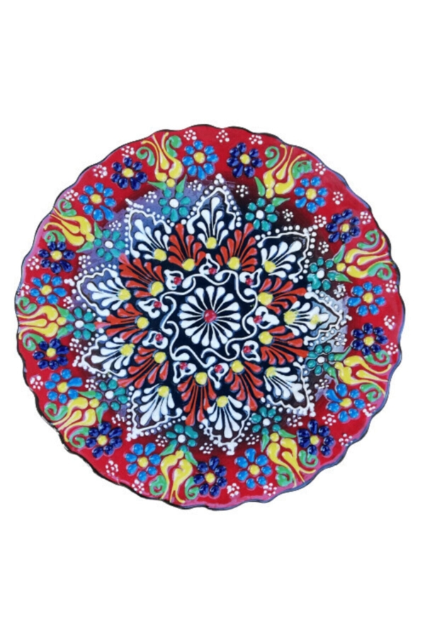 Hediyelik El Işlemesi 25 Cm Duvar Tabağı - 1