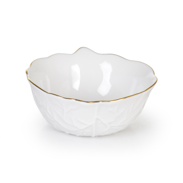 İpek Porselen Gold Yaprak Kase 8,5 cm 6’lı - 2