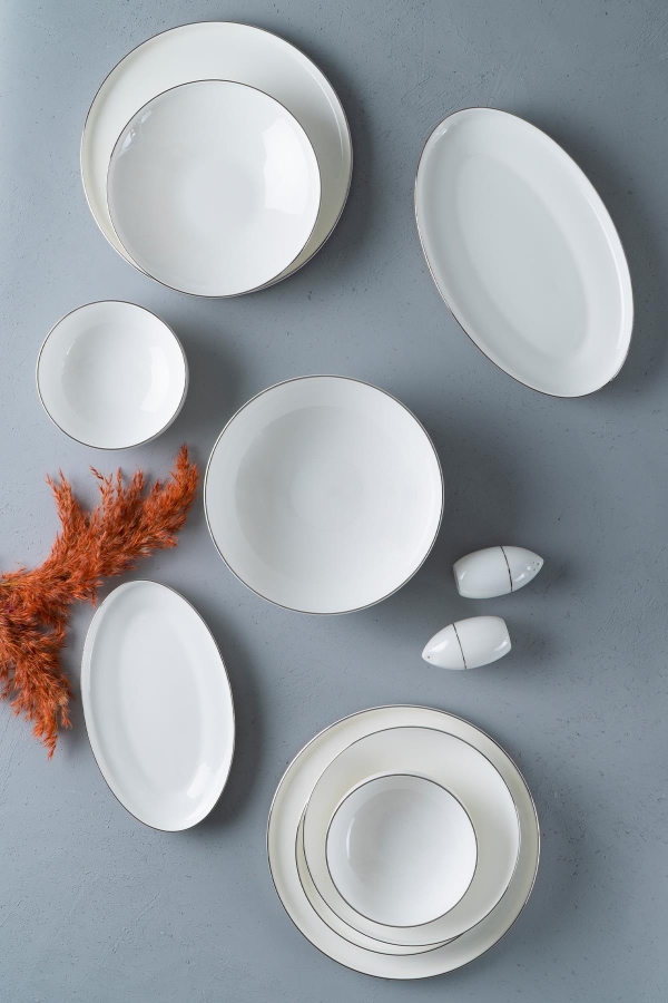 Mira 6 Kişilik 30 Parça Bone Yemek Takımı - Silver - 2