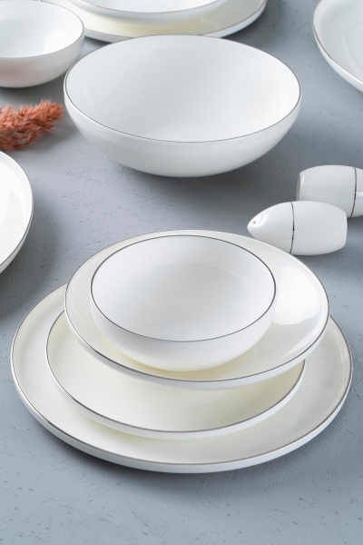 Mira 6 Kişilik 30 Parça Bone Yemek Takımı - Silver - 3
