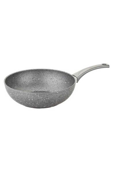 OMS Collection 3211 Tek Parça Bio Granit 28x9 Cm Wook Şef Tava Gri