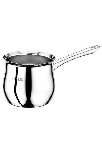 OMS Collection 7016 ( No; 8 ) İndüksiyonlu, Dökme Ağızlı, 1.Sınıf Paslanmaz Çelik, 1,85 Litre, Cezve Gümüş Renk