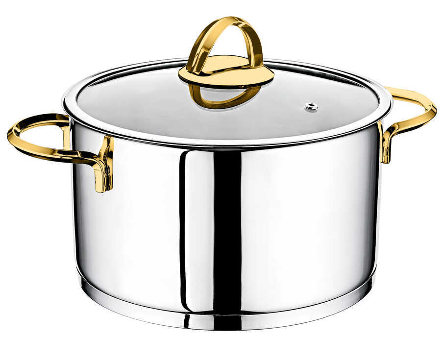 OMS Silindir set ezme çelik kulp 8 parça Gold - 1